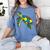 Turtle Puzzle Pieces For Autism Awareness Kids Women Teacher Women's Comfort Colors T-Shirt Blue Jean Turtle Puzzle Pieces For Autism Awareness Kids Women Teacher Women's Comfort Colors T-Shirt Blue Jean
