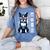 USA Flag Boston Terrier Best Dog Mom Ever 2025 Women's Comfort Colors T-Shirt Blue Jean