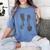 Violin Player Instrument Music Teacher Musical Violinist Women's Comfort Colors T-Shirt Blue Jean