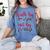 Visually Impaired Teacher Braille Bible Verse Walk By Faith Women's Comfort Colors T-Shirt Blue Jean Visually Impaired Teacher Braille Bible Verse Walk By Faith Women's Comfort Colors T-Shirt Blue Jean