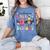 Welcome Back To School 2024 Teachers Students First Day Women's Comfort Colors T-Shirt Blue Jean