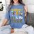 Welcome To The Hive Bee Teacher Back To School Women's Comfort Colors T-Shirt Blue Jean