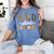 Wild About Learning Back To School First Day Teacher Student Women's Comfort Colors T-Shirt Blue Jean