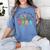 Wildflower Para Floral Paraprofessional Paraeducator Teacher Women's Comfort Colors T-Shirt Blue Jean Wildflower Para Floral Paraprofessional Paraeducator Teacher Women's Comfort Colors T-Shirt Blue Jean