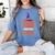 Witchy Halloween Hocus Pocus Everybody Focus Teacher Pumpkin Women's Comfort Colors T-Shirt Blue Jean