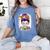 Witchy Teacher Halloween Messy Bun Teacher Bleached Women's Comfort Colors T-Shirt Blue Jean