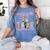 Women PE Teacher Back To School Physical Education Teacher Women's Comfort Colors T-Shirt Blue Jean