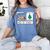 I Am Working For Christmas Break Special Education Teacher Women's Comfort Colors T-Shirt Blue Jean
