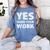 Yes Show Your Work Gteat Testing Math Teacher T-Shirt Women's Comfort Colors T-Shirt Blue Jean