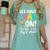 100th Day Of School Get Your Cray On Teacher Women's Comfort Colors T-Shirt Chalky Mint
