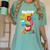 100th Day Of School Teachers Kids Child Happy 100 Days Women's Comfort Colors T-Shirt Chalky Mint
