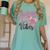 4th Fourth Grade Vibes Back To School Coquette Teacher Girl Women's Comfort Colors T-Shirt Chalky Mint