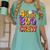 4th Grade Boo Crew Ghost Halloween Teacher Costume Women's Comfort Colors T-Shirt Chalky Mint