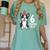 6 Years Old Birthday Boston Terrier Dog Lover 6th Party Kid Women's Comfort Colors T-Shirt Chalky Mint