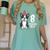 8 Years Old Birthday Boston Terrier Dog Lover 8th Party Kid Women's Comfort Colors T-Shirt Chalky Mint