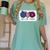 American Flag Teach Love Freedom Preschool Teacher 4th July Women's Comfort Colors T-Shirt Chalky Mint