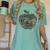 Apple Camoflauge Clothing Camo Student Teacher Cute School Women's Comfort Colors T-Shirt Chalky Mint
