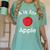 A Is For Apple Toddler Kindergarten Preschool Teacher Women's Comfort Colors T-Shirt Chalky Mint