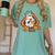 Art Teacher Painting Brushes Retro Pumpkin Ghost Artist Women's Comfort Colors T-Shirt Chalky Mint