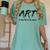Art Teacher Women's Comfort Colors T-Shirt Chalky Mint Art Teacher Women's Comfort Colors T-Shirt Chalky Mint