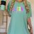 Back To School Neon Checkered Second Grade Colorful Teacher Women's Comfort Colors T-Shirt Chalky Mint