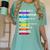 Back To School Teacher We Are Like A Box Of Crayons Women's Comfort Colors T-Shirt Chalky Mint