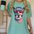 Boston Terrier 4th Of July US Merica Bostie Dog Patriotic For Men Women Kids Women's Comfort Colors T-Shirt Chalky Mint