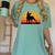 Boston Terrier Bostie Sunset Retro Dog Pet Mom Dad Women's Comfort Colors T-Shirt Chalky Mint