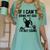Boston Terrier If I Can't Bring My Dog I'm Not Going Men Women Kids Women's Comfort Colors T-Shirt Chalky Mint