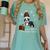 Boston Terrier Christmas T Shirt-Life Is Merrier Premium Tri-Blend Women's Comfort Colors T-Shirt Chalky Mint