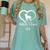 Boston Terrier Dad Cute Boston Terrier Silhouette Heart Premium Women's Comfort Colors T-Shirt Chalky Mint