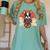 Boston Terrier Dog Japanese Style Samurai Dogs Women's Comfort Colors T-Shirt Chalky Mint