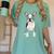 Boston Terrier Dog Motif Pet Art Boston Terrier For Men Women Kids Women's Comfort Colors T-Shirt Chalky Mint