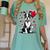 Boston Terrier Dog Valentine's Day Dog Owner Valentine Women's Comfort Colors T-Shirt Chalky Mint