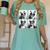Boston Terrier Dogs With Sunglasses Photo Pets Meme Women's Comfort Colors T-Shirt Chalky Mint