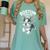 Boston Terrier Girl Cute Cartoon For Dog Owners Pet Terrier Women's Comfort Colors T-Shirt Chalky Mint