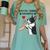 Boston Terrier Grandma Mother's Day Dog Mom Women's Comfort Colors T-Shirt Chalky Mint