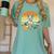 Boston Terrier Guitar Retro Women's Comfort Colors T-Shirt Chalky Mint