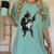 Boston Terrier Guitar Women's Comfort Colors T-Shirt Chalky Mint