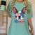 Boston Terrier Merica 4th Of July T Shirt Men Boys Dog Puppy Women's Comfort Colors T-Shirt Chalky Mint