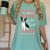 Boston Terrier Mom American Gentleman Dog Lover Mother's Day Women's Comfort Colors T-Shirt Chalky Mint