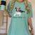 Boston Terrier Mom Bandana Boston Terrier Dog Women's Comfort Colors T-Shirt Chalky Mint