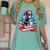 Boston Terrier Santa Claus Coffee Mug Merry Christmas Dogs Women's Comfort Colors T-Shirt Chalky Mint