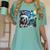 Boston Terrier Santa Starry Night Van Gogh Christmas Dog Men Women Kids Women's Comfort Colors T-Shirt Chalky Mint