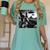 Boston Terrier Graphic Selfie With UFOs Weird Aliens Women's Comfort Colors T-Shirt Chalky Mint