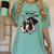 Boston Terrier Shirt I Didn't Fart My Butt Blew You A Kiss Women's Comfort Colors T-Shirt Chalky Mint