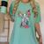 Boston Terrier Splash Women's Comfort Colors T-Shirt Chalky Mint