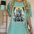 Boston Terrier Tarot Card Dog Women's Comfort Colors T-Shirt Chalky Mint