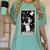 Boston Terrier Tarot Card Star With The Moon Men Women Kids Women's Comfort Colors T-Shirt Chalky Mint