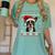 Boston Terrier Ugly Christmas Sweater Xmas For Adults Kids Women's Comfort Colors T-Shirt Chalky Mint